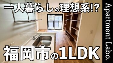 【RJRプレシア竹下Ⅰ】理想的な一人暮らし！？RCの社員寮を1棟丸ごとリノベした賃貸マンション【福岡賃貸】【1LDK】