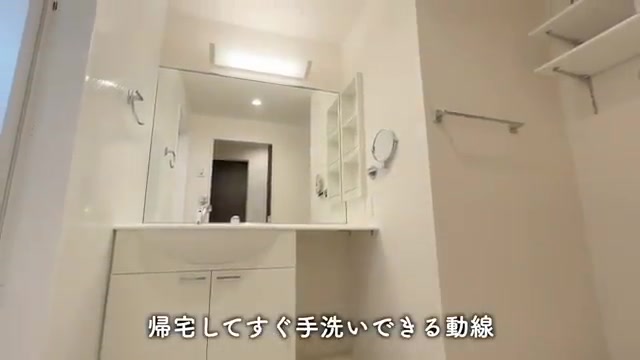 広島市東区の1LDKの洗面所(室内・外観の様子)