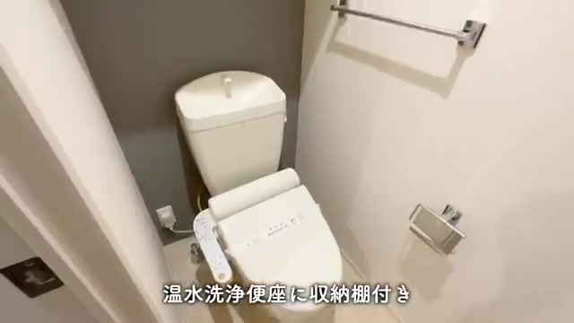 広島市東区の1LDKのトイレ(室内・外観の様子)
