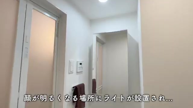 1DKの賃貸マンション内見の洗面所（室内・外観の様子）