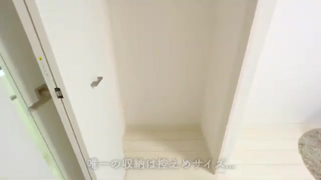 1K賃貸マンション内見の寝室（室内・外観の様子）