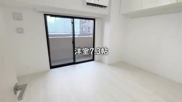 1K賃貸マンション内見の居室-収納-バルコニー（室内・外観の様子）