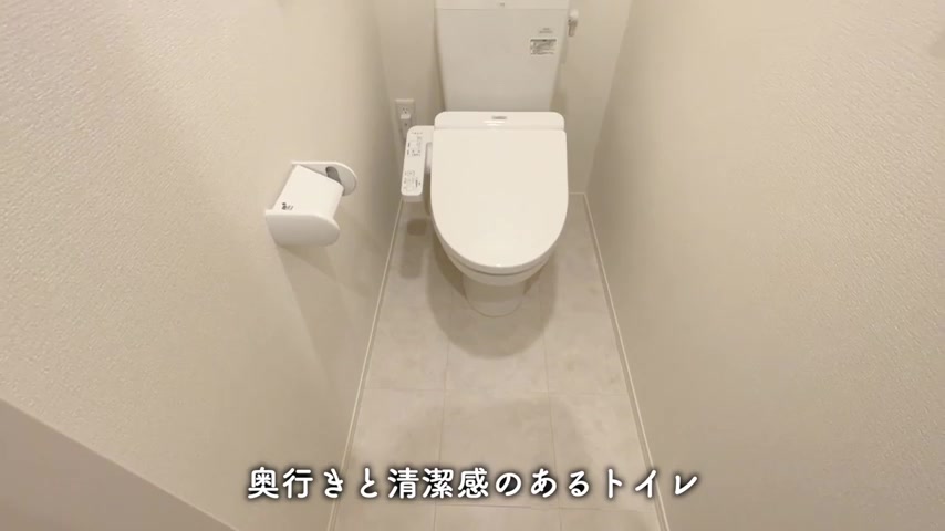 1LDKの賃貸アパートのトイレ（室内・外観の様子）