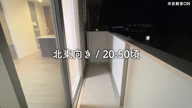 1LDK間取りの賃貸内見のバルコニー（室内・外観の様子）