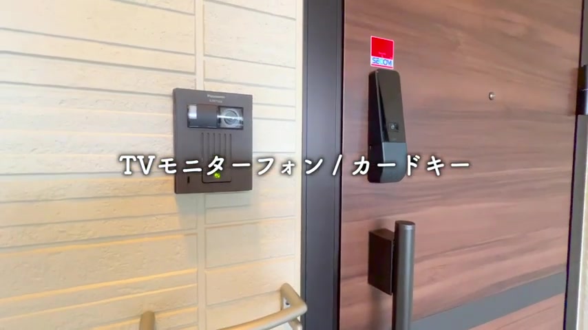 1LDK賃貸アパート内見の玄関(室内・外観の様子)