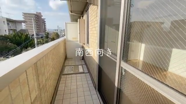 1Rのバルコニー(室内・外観の様子)