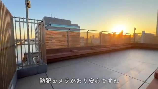 江東区の1DKのテラス（室内・外観の様子）