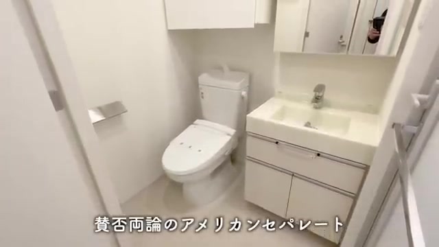 江東区の1DKの洗面所（室内・外観の様子）