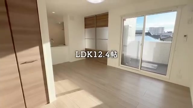 広島市中区の1LDKのLDK(室内・外観の様子)