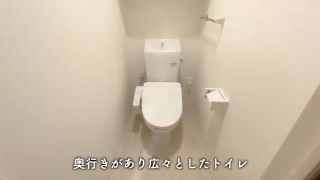 広島市中区の1LDKのトイレ(室内・外観の様子)