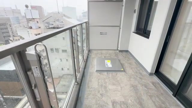 千葉市中央区の1LDKのベランダ（室内・外観の様子）