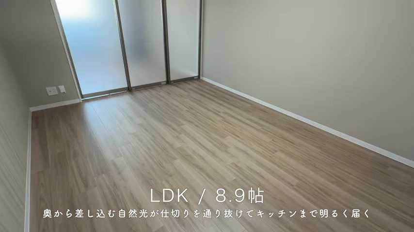 ナディアAのリビングダイニング / 8.9帖(室内・外観の様子)