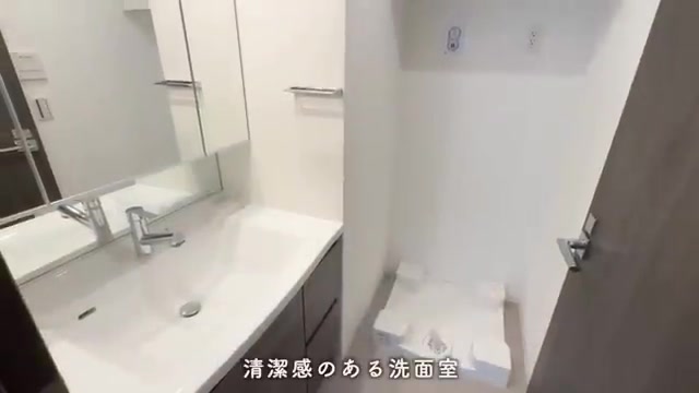 枚方市の1LDKの洗面室(室内・外観の様子)
