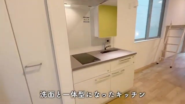 目黒区の1Rのキッチン&洗面台（室内・外観の様子）