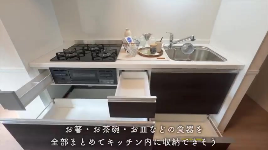 D-ROOM松尾鈴の独立キッチン(室内・外観の様子)