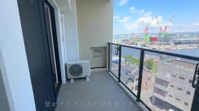 福岡市中央区の1LDKのバルコニー（室内・外観の様子）