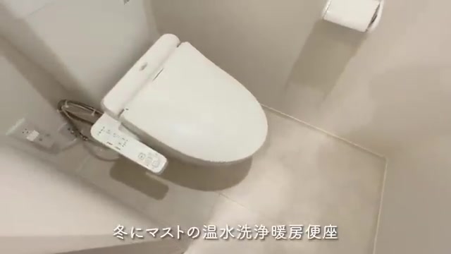東広島市の1LDKのトイレ(室内・外観の様子)