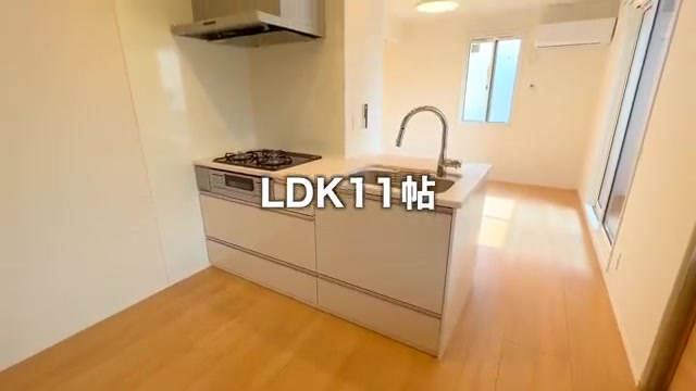 賃貸アパートの内見のK - キッチン（室内・外観の様子）