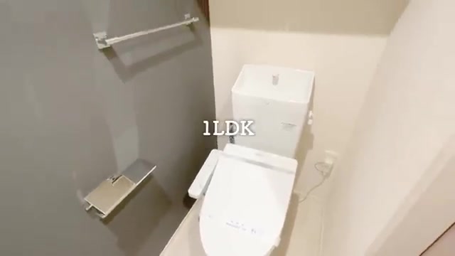 広島市西区の1LDKのトイレ(室内・外観の様子)