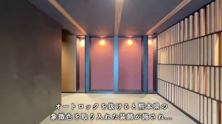 RJRプレシア熊本駅前のエントランス・共用部（室内・外観の様子）
