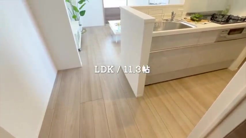 東広島市の1LDKのLDK(室内・外観の様子)