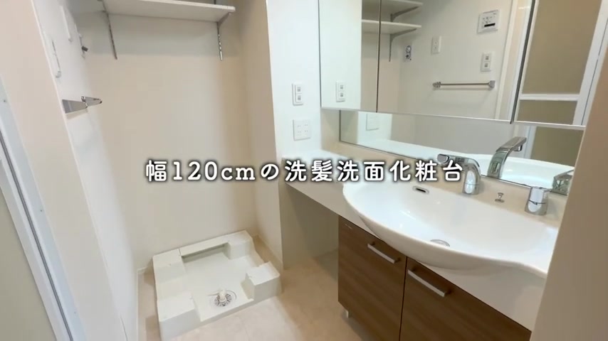 広島市中区の1LDKの洗面所（室内・外観の様子）