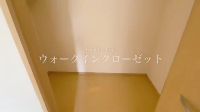 賃貸住宅の内見動画のWIC（室内・外観の様子）