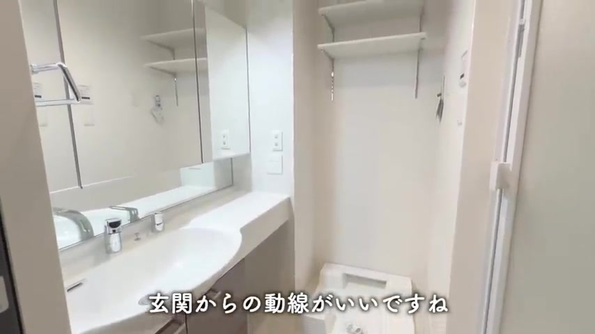 広島市西区の1LDKの洗面所（室内・外観の様子）