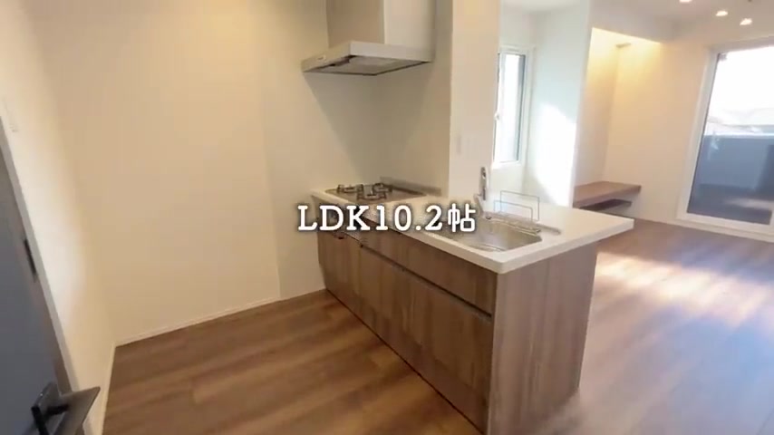 広島市西区の1LDKのキッチン（室内・外観の様子）