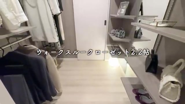国立市の2LDKのウォークスルークローゼット(室内・外観の様子)