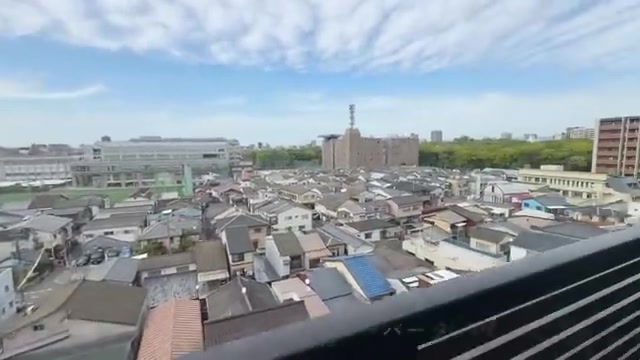 福岡市中央区の1LDKのバルコニー（室内・外観の様子）