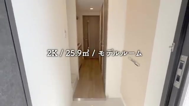 大田区の2Kの玄関（室内・外観の様子）