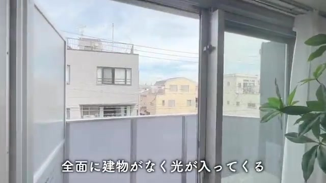大田区の2Kのバルコニー（室内・外観の様子）