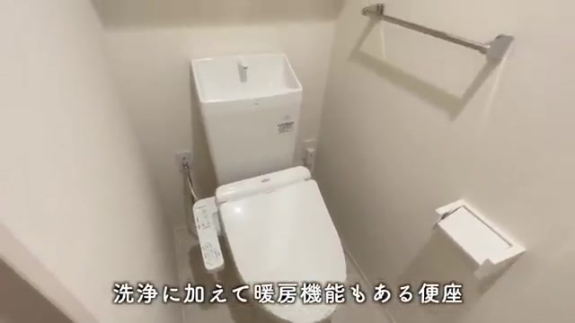 広島市中区の1LDKのトイレ(室内・外観の様子)