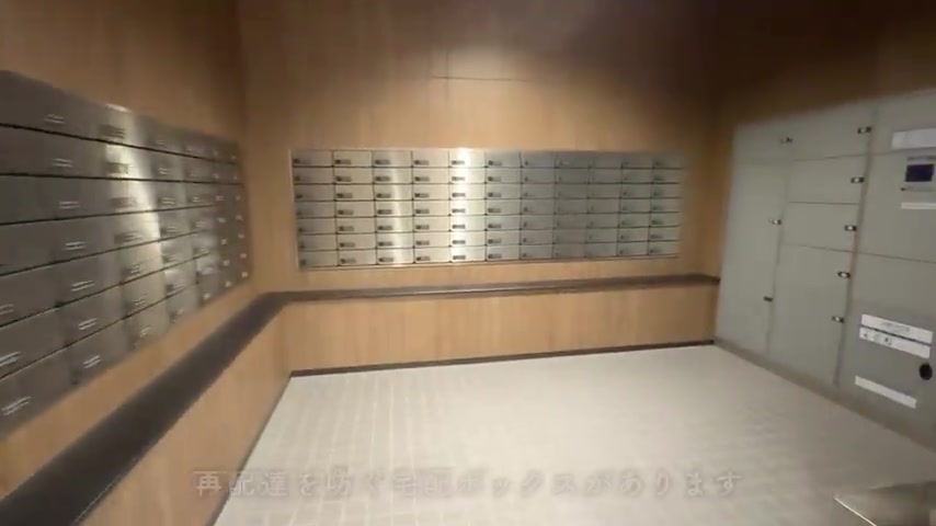 福岡市博多区の1LDKの宅配ボックス(室内・外観の様子)