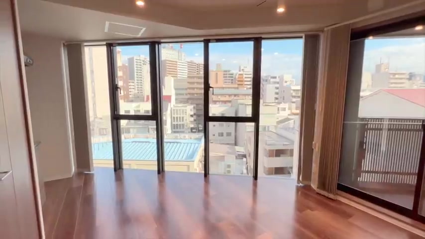 広島の1Rの景色&窓（室内・外観の様子）