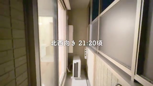 東広島市の1Rのバルコニー（室内・外観の様子）