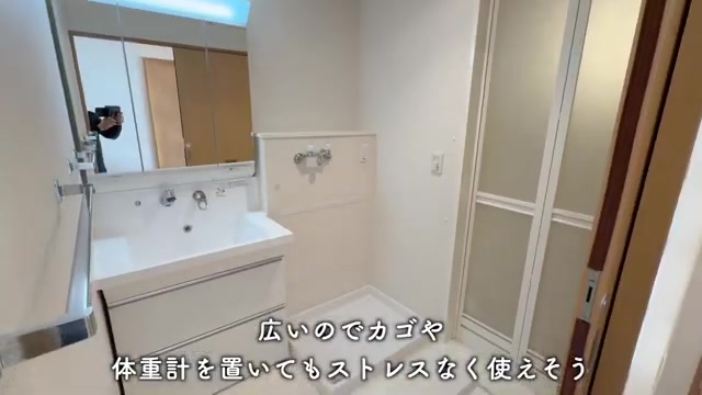 団地で二人暮らしの洗面室（室内・外観の様子）