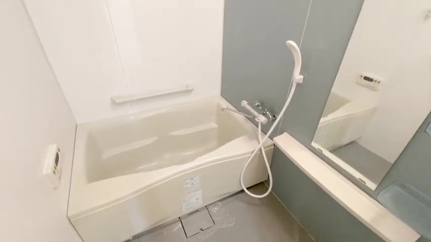 賃貸マンションの内見動画のお風呂（室内・外観の様子）