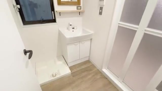 変わった間取り×賃貸アパートの洗面所(室内・外観の様子)