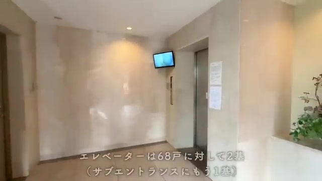 サーパス舞鶴公園のエレベーター（室内・外観の様子）