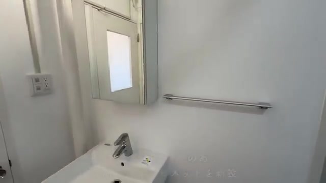 富田団地の洗面室（室内・外観の様子）