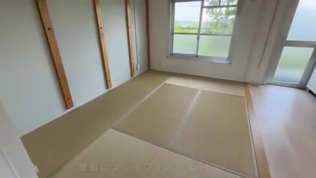 富田団地のリビングダイニング（室内・外観の様子）