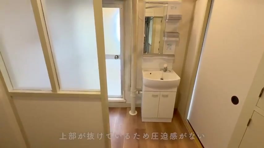 取手井野団地/サービスフィールド付きの自然光が届き電気代節約できる洗面脱衣室（室内・外観の様子）