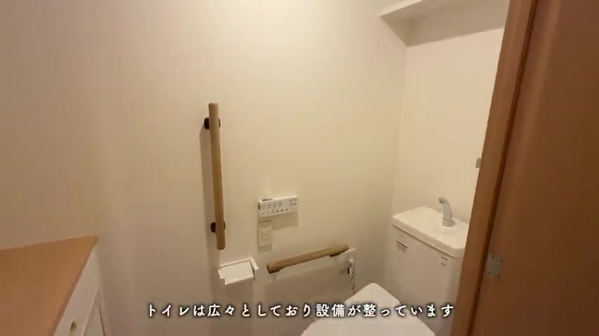 ハートアイランド新田四番街のトイレ（室内・外観の様子）