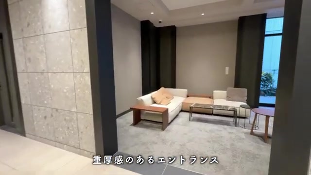 プレシア天神サウスのエントランス（室内・外観の様子）