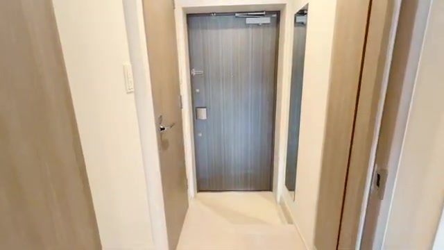 賃貸マンションの内見のバルコニー(室内・外観の様子)