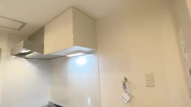 賃貸マンション内見の独立キッチン（室内・外観の様子）