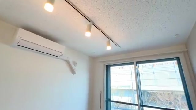賃貸マンション内見の天井・照明（室内・外観の様子）