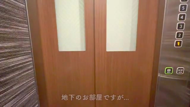 賃貸マンション内見の地下洋室(室内・外観の様子)